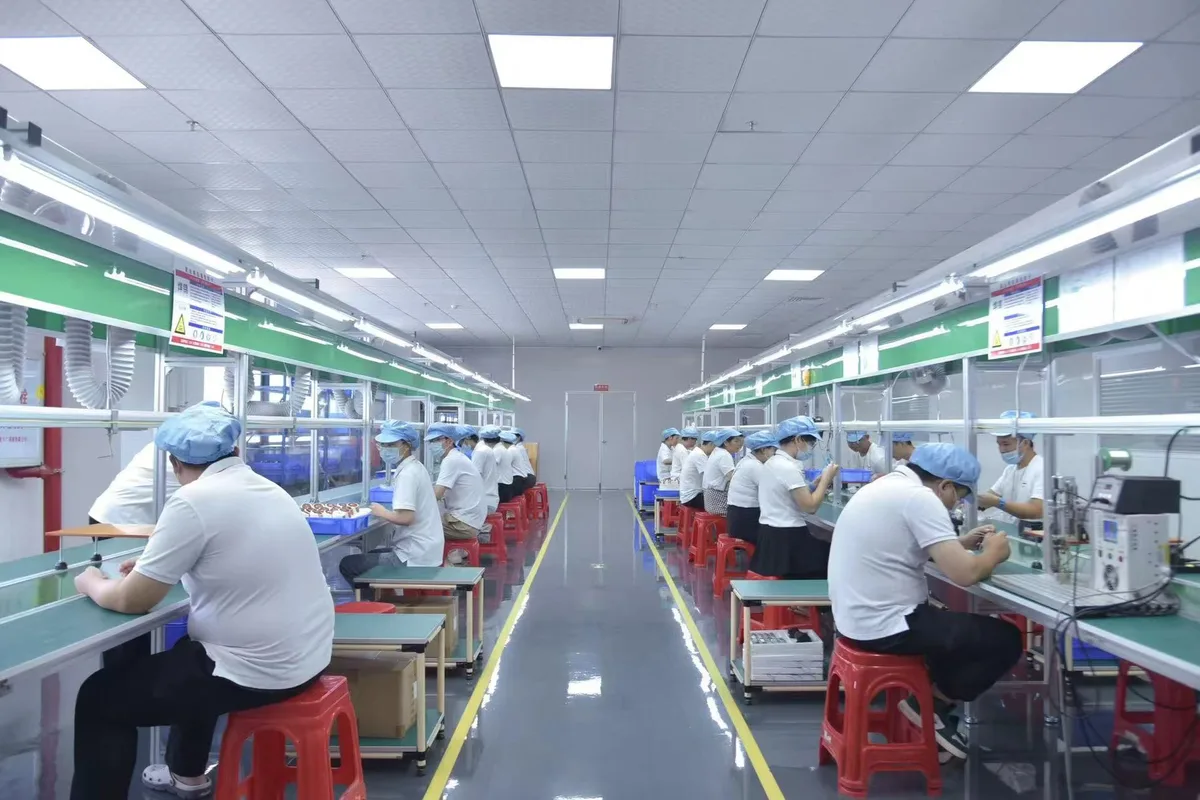 Assembly workstations shown in Magic Wave supplier media